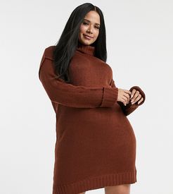 tangy sweater dress-Red