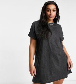 Xena T-shirt dress in charcoal-Grey