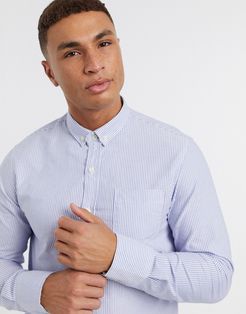 slim fit shirt in blue