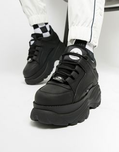 classic chunky sole sneakers in black