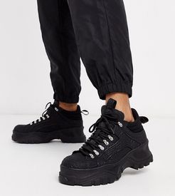 london hiker sneakers in black snake