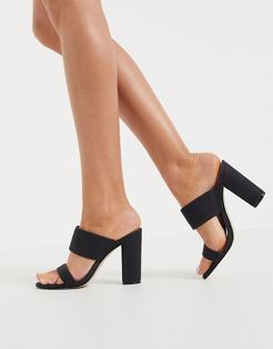 by ALDO Falelia vegan perspex heeled sandal in black