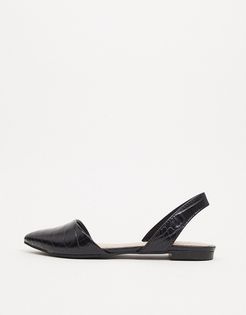 by ALDO Pippen vegan slingback shoes in black