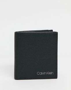 6cc trifold with coin holder in black