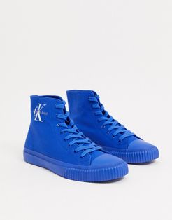 Jeans Icaro canvas high top sneakers-Blue
