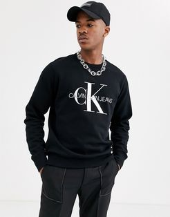 iconic monogram sweatshirt in black