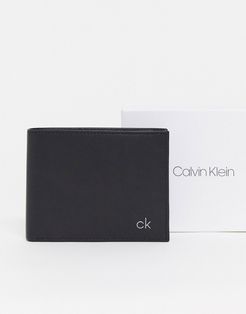 Leather Wallet 5CC Coin-Black