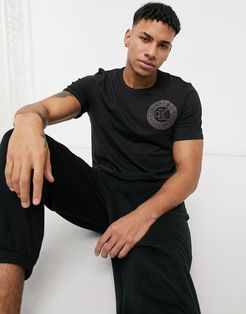 logo crew neck t-shirt in black