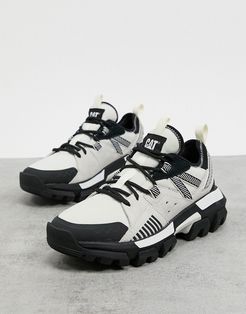 CAT raider chunky sneakers in white multi