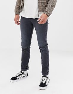 Slim Tapered Jeans In Gray-Blues