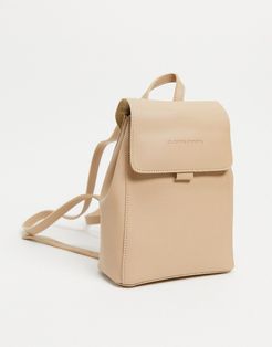 mini backpack in beige