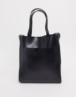 shoulder tote bag in black