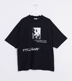 t-shirt with print in black