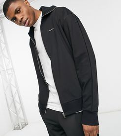 track jacket in poly tricot-Grey