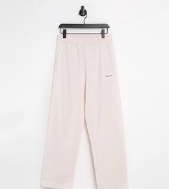 Unisex coordinating relaxed high waist sweatpants in pink