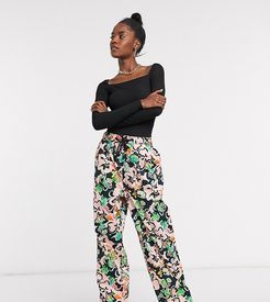 Unisex hawaiian floral print pants-Multi
