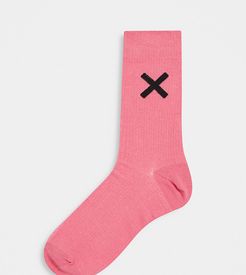 Unisex socks in pink tie dye-Multi