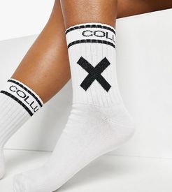 Unisex socks in white