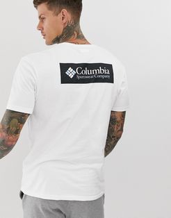 North Cascades back print t-shirt in white