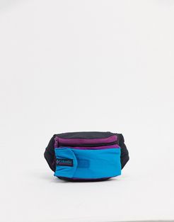 Popo fanny pack in black/blue