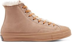 Chuck 70 Hi shearling sneakers in iced coffee-Brown