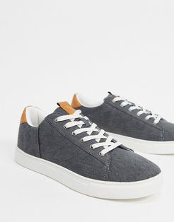 Cotton On dickson lace up sneakers-Black