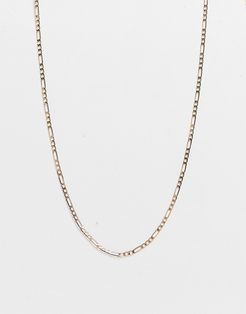 DesignB figaro skinny chain necklace in gold