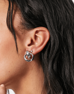 doorknocker earrings in silver