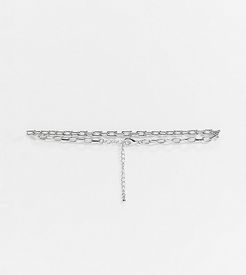 Exclusive choker chain necklace in silver
