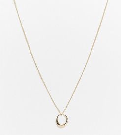 Exclusive necklace with ring detail in gold
