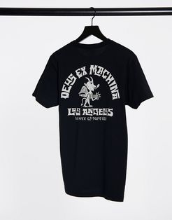 devil venice address t-shirt in black