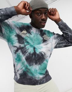 Records james tie-dye sweatshirt in black