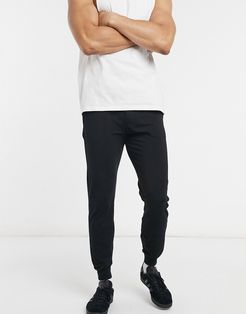 Core lounge waistband logo sweatpants in black