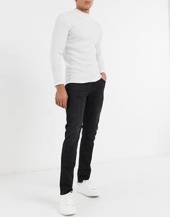 Thommer-X stretch slim fit jeans in washed black