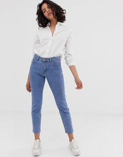 Edie high waisted slim cropped jeans-Blues