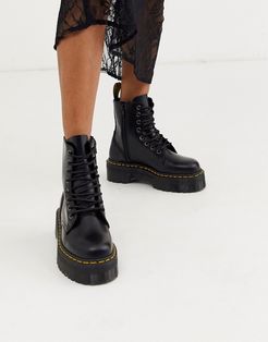 Jadon Flatform Chunky Boots-Black