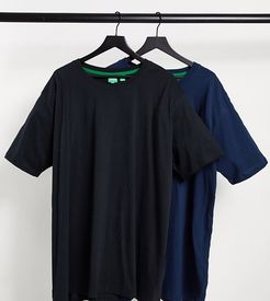 pack of 2 t-shirts-Navy