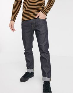 ED55 regular tapered fit jeans in raw denim-Blue