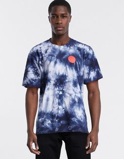 Japanese Sun tie dye t-shirt in navy