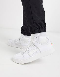 assist high top leather sneakers in white
