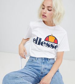 boyfriend t-shirt with chest logo-White