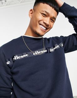 Cati logo taping sweatshirt in navy