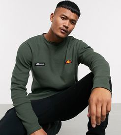 Shall long sleeve waffle top in khaki exclusive at ASOS-Green