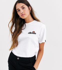 t-shirt with embroidered chest logo-White