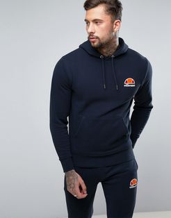 Toce hoodie with small logo in navy