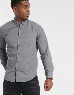 organic shirt in cord in gray