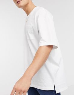 oversized boxy fit t-shirt in white