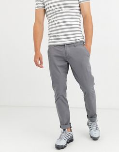slim fit chino in gray-Grey
