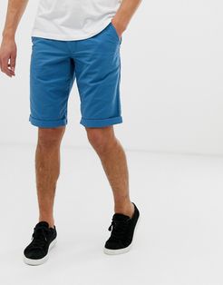 slim fit chino short in blue