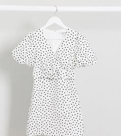 mini dress in polka dot-Multi
